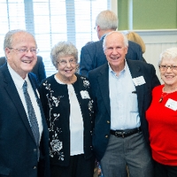 Alumni posing for photo